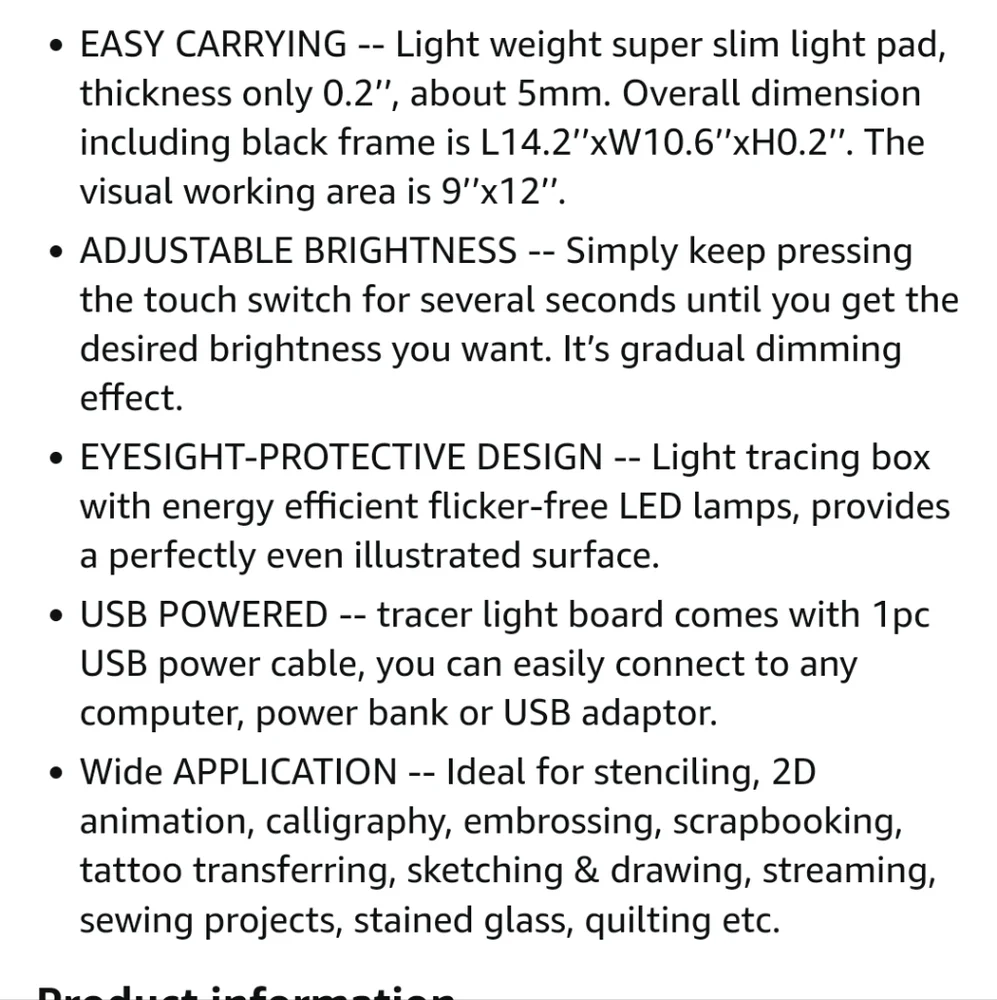 Led adjustable illuminated teaching light box - Picture 6 of 10